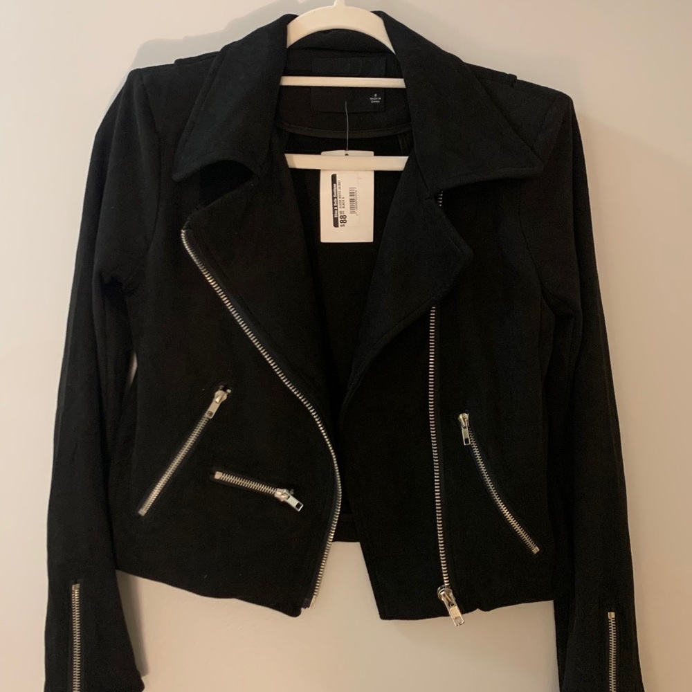 Suede Moto Jacket